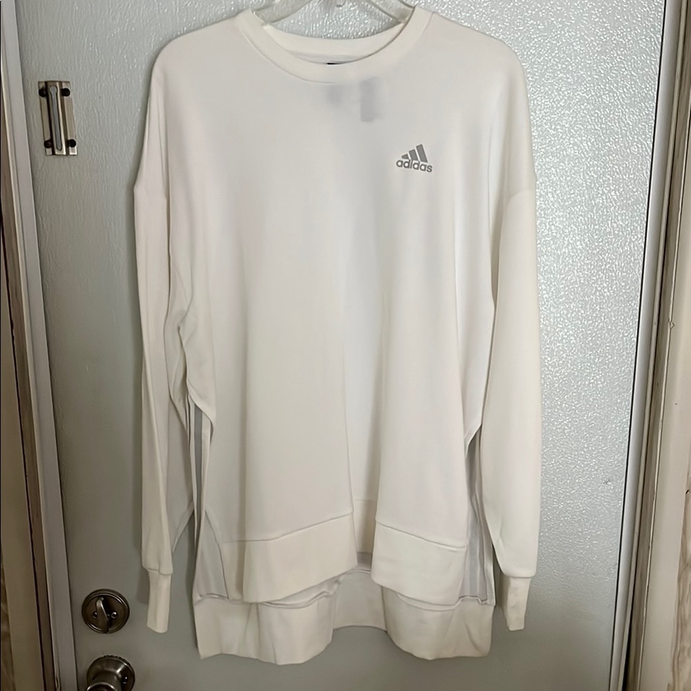Adidas White Crewneck Sweatshirt Women’s Size M